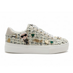 KARL LAGERFELD PARIS CATE PINS LACE UP2 Sneakers Women - BEGMNT - Beige-Mint / 35
