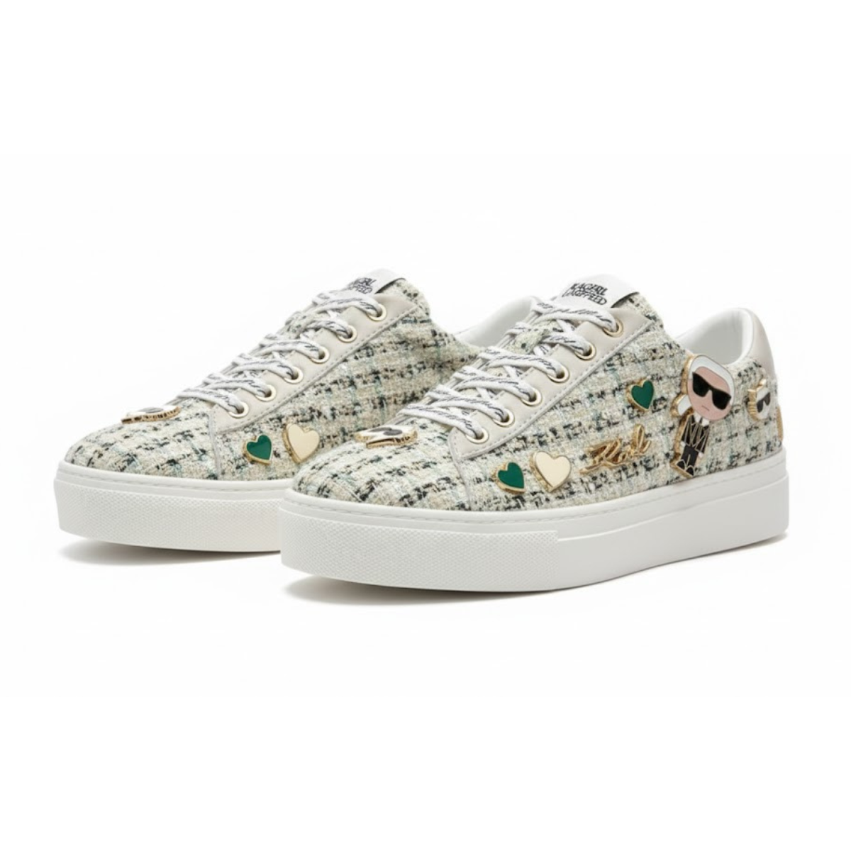 KARL LAGERFELD PARIS CATE PINS LACE UP2 Sneakers Women - BEGMNT