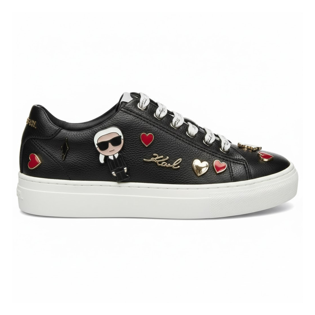 KARL LAGERFELD PARIS CATE PINS LACE UP2 Sneakers Women - BLK