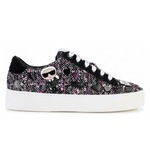 KARL LAGERFELD PARIS CATE PINS LACE UP2 Sneakers Women - PURBLK - Purple-Black / 35