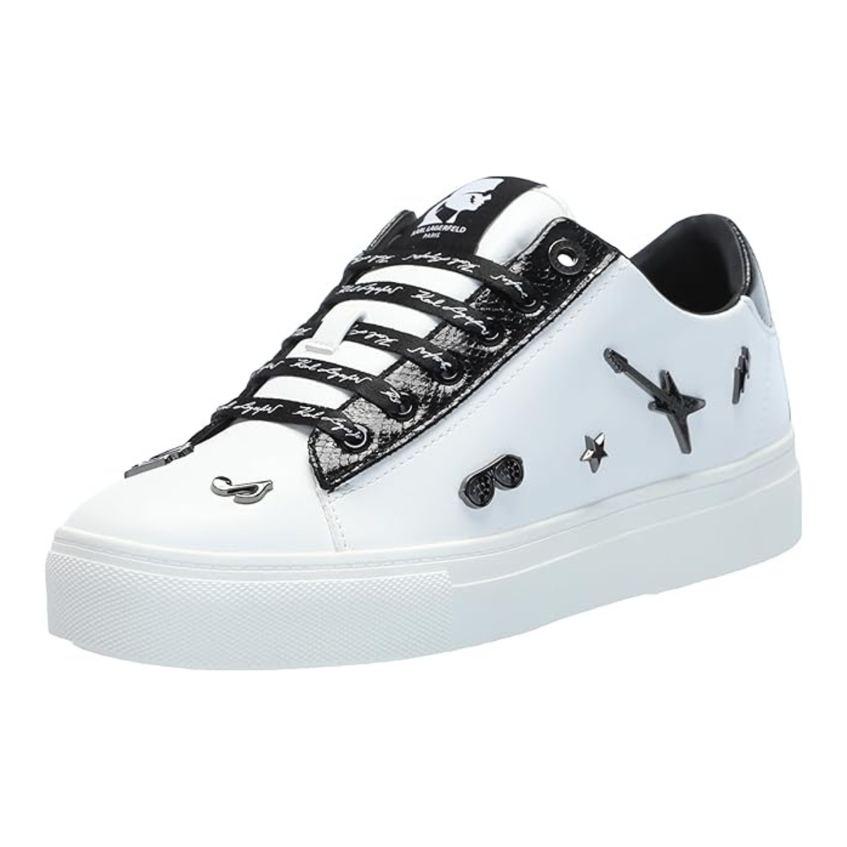 KARL LAGERFELD PARIS Cate Pins Sneakers Women - WHTBLK