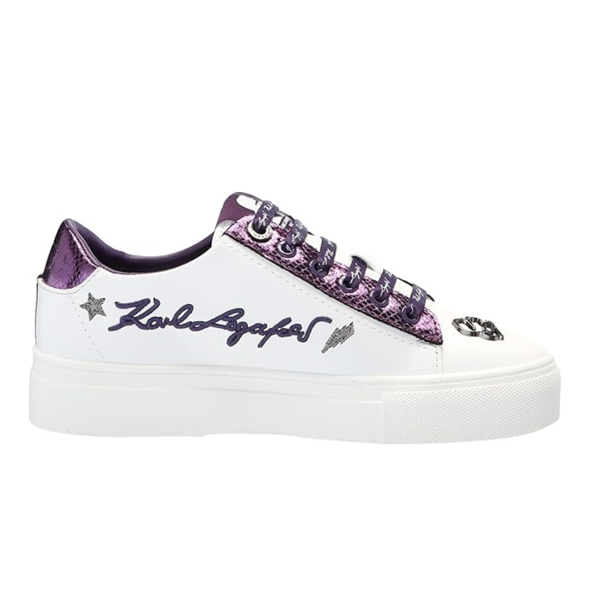 KARL LAGERFELD PARIS Cate Pins Sneakers Women - WHTPUR