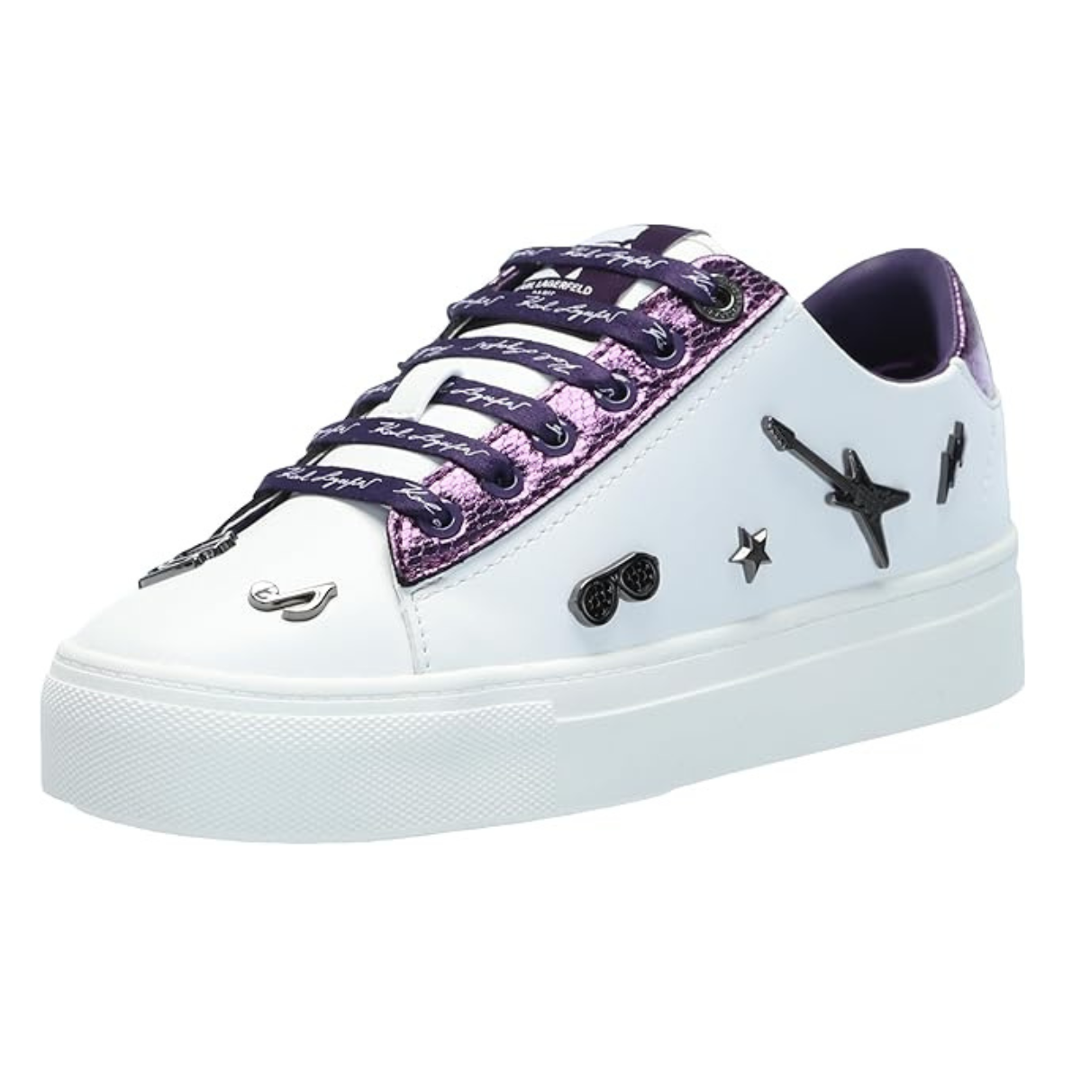 KARL LAGERFELD PARIS Cate Pins Sneakers Women - WHTPUR