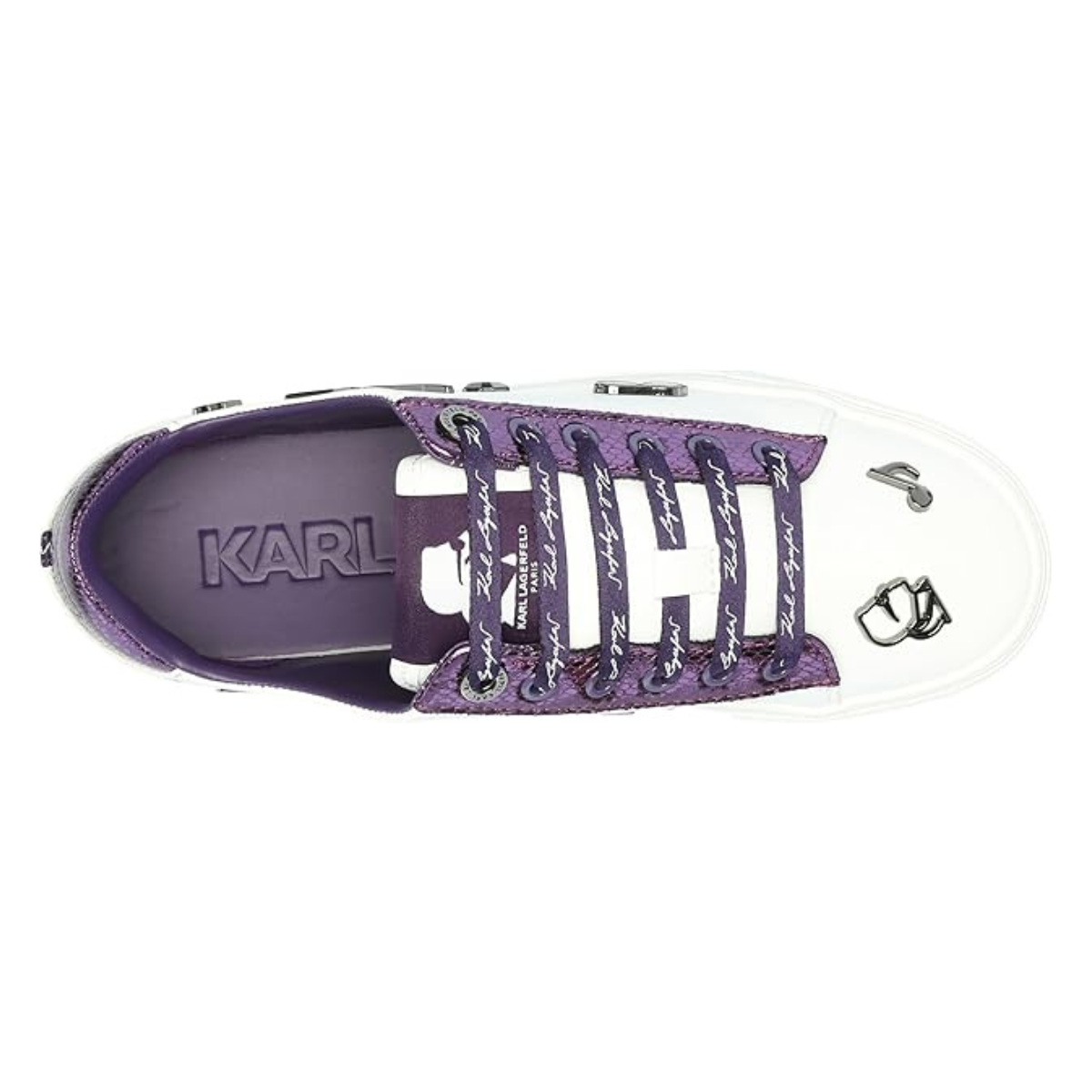 KARL LAGERFELD PARIS Cate Pins Sneakers Women - WHTPUR