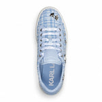 KARL LAGERFELD PARIS Cate Pins Tweed Lace Up Sneakers Women - BLU
