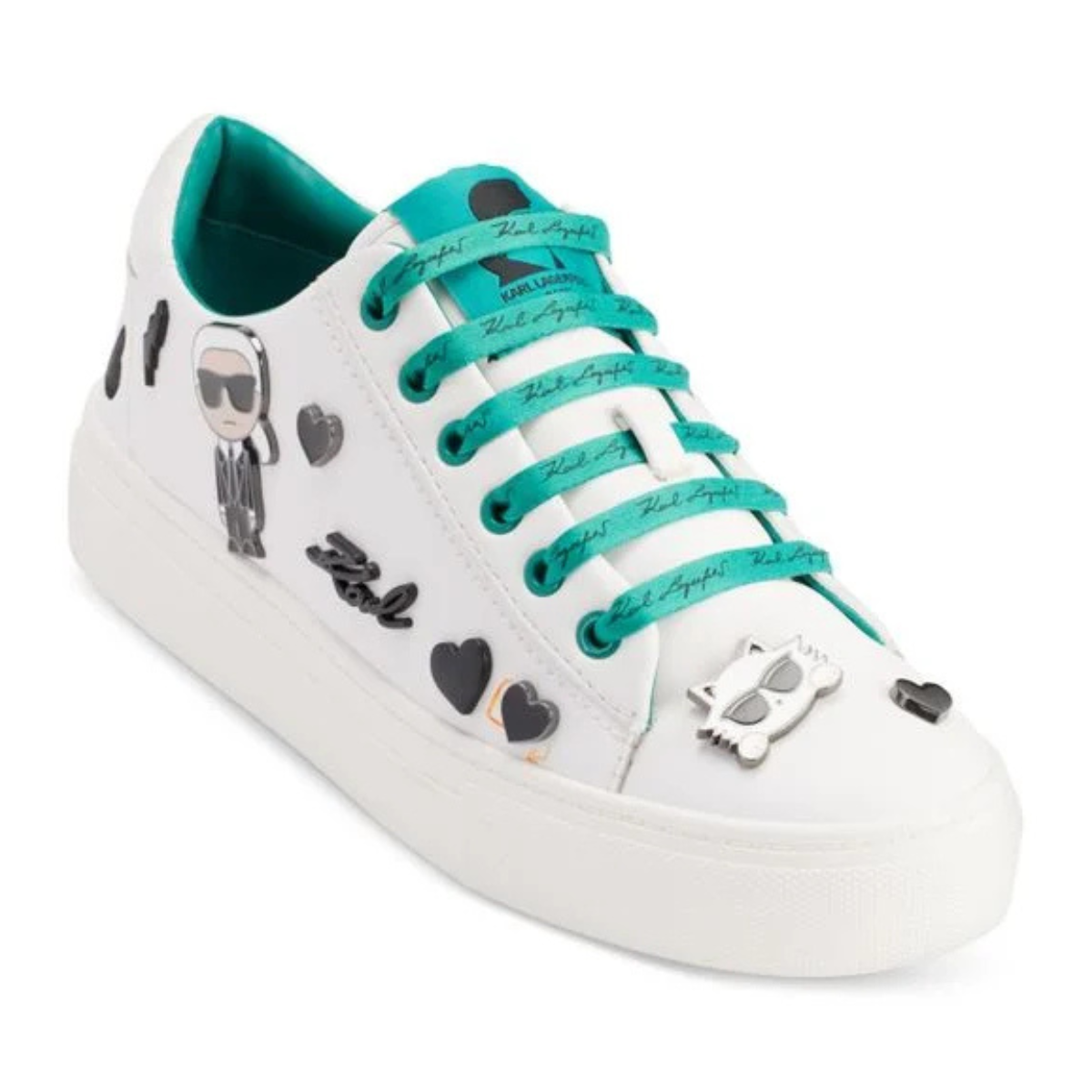 KARL LAGERFELD PARIS Cate Pins2 Sneakers Women - WHTGRN