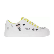 KARL LAGERFELD PARIS Cate Pins2 Sneakers Women - WHTLMN - White-Lemon / 35