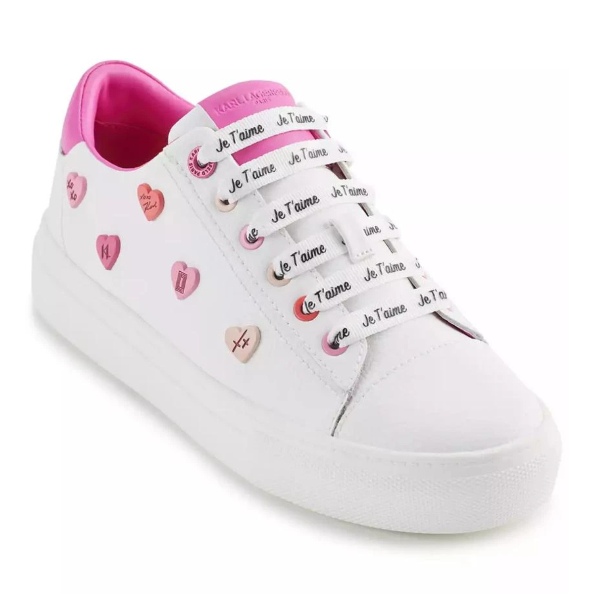 KARL LAGERFELD PARIS Cate Pins2 Sneakers Women -WHTPNK