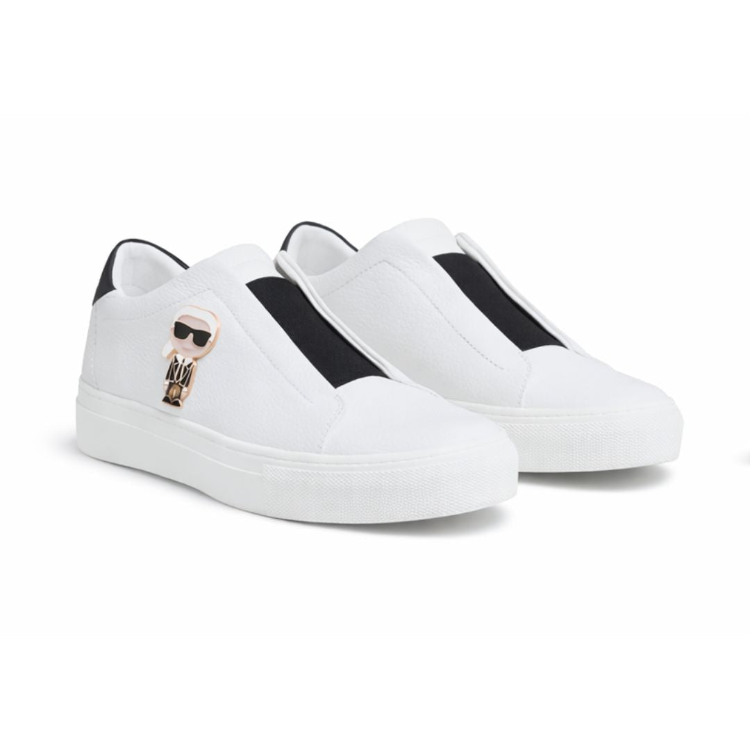 KARL LAGERFELD PARIS Ceci Slip On Sneakers Women - WHT - White / 35