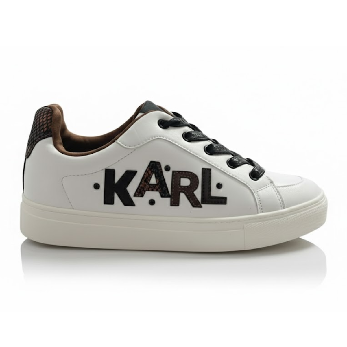 KARL LAGERFELD PARIS Cedar Low Top Sneakers Women - WHTBRN