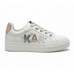 KARL LAGERFELD PARIS Cedar Low Top Sneakers Women - WHTGLD - White-Gold / 35
