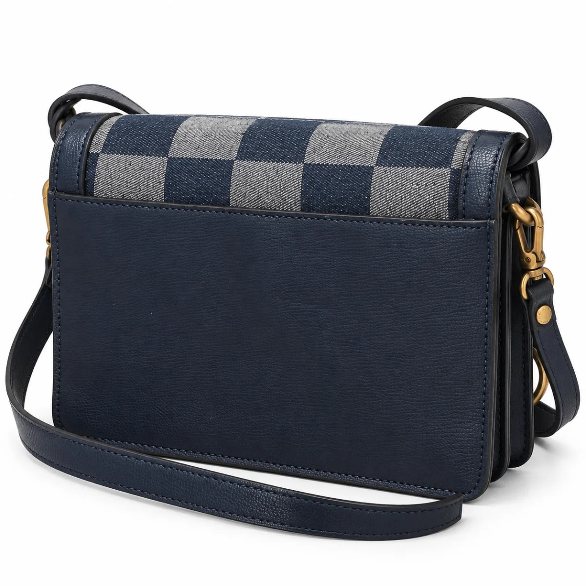 Karl Lagerfeld Paris Checkered Choupette Shoulder Bag - NVY - Navy