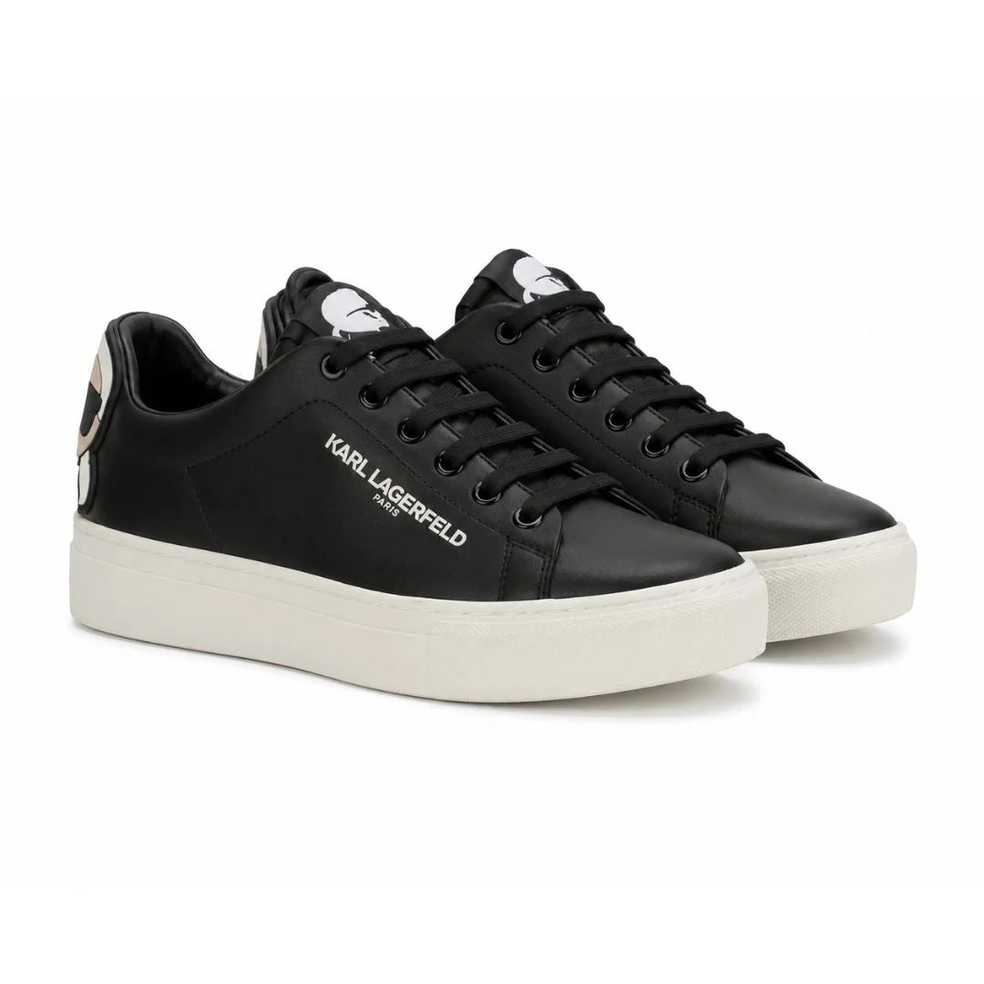 KARL LAGERFELD PARIS Chella Lace Up Sneakers Women - BLK - Black / 35
