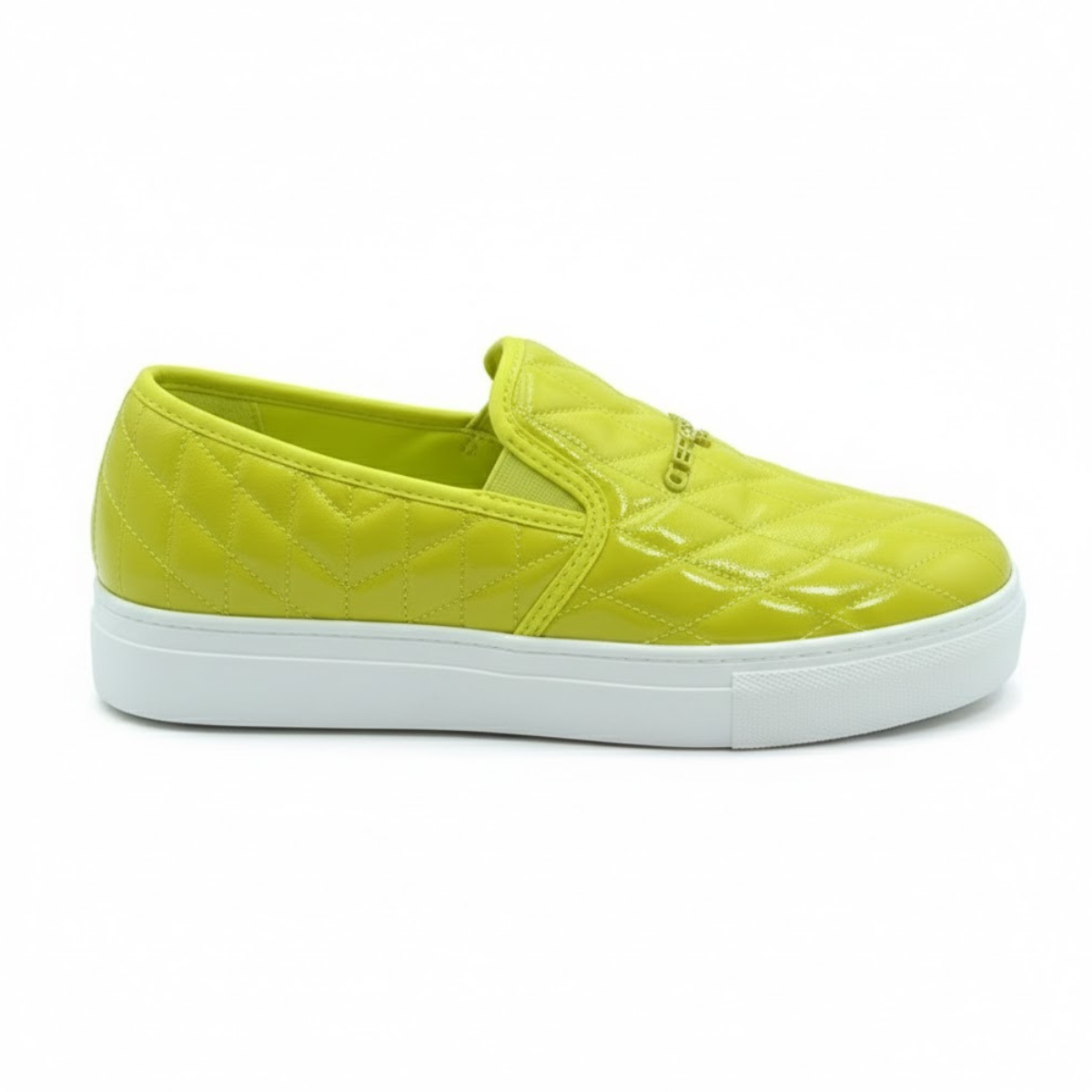 KARL LAGERFELD PARIS Clarissa Logo Slip On Sneakers Women - LMN - Lemon Yellow / 35