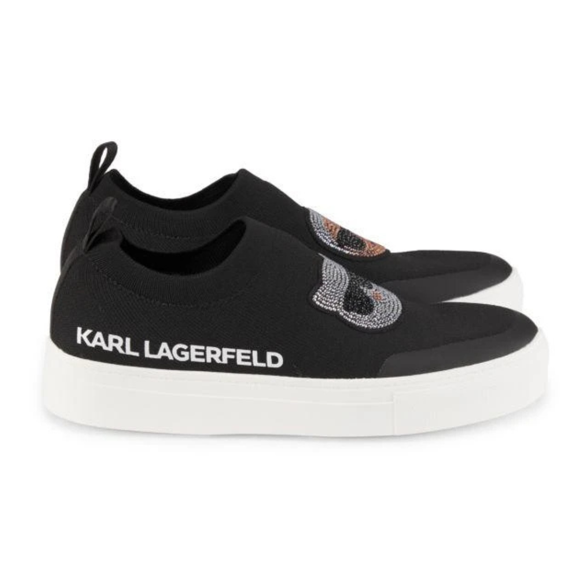 KARL LAGERFELD PARIS Clarke Low Top Slip On Sneakers Women - BLK - Black / 35