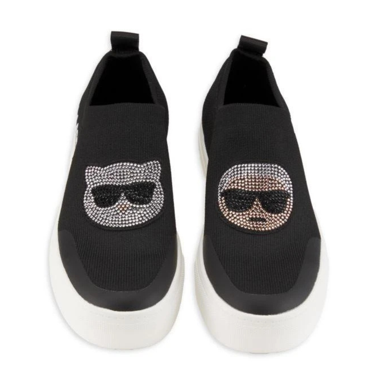 KARL LAGERFELD PARIS Clarke Low Top Slip On Sneakers Women - BLK