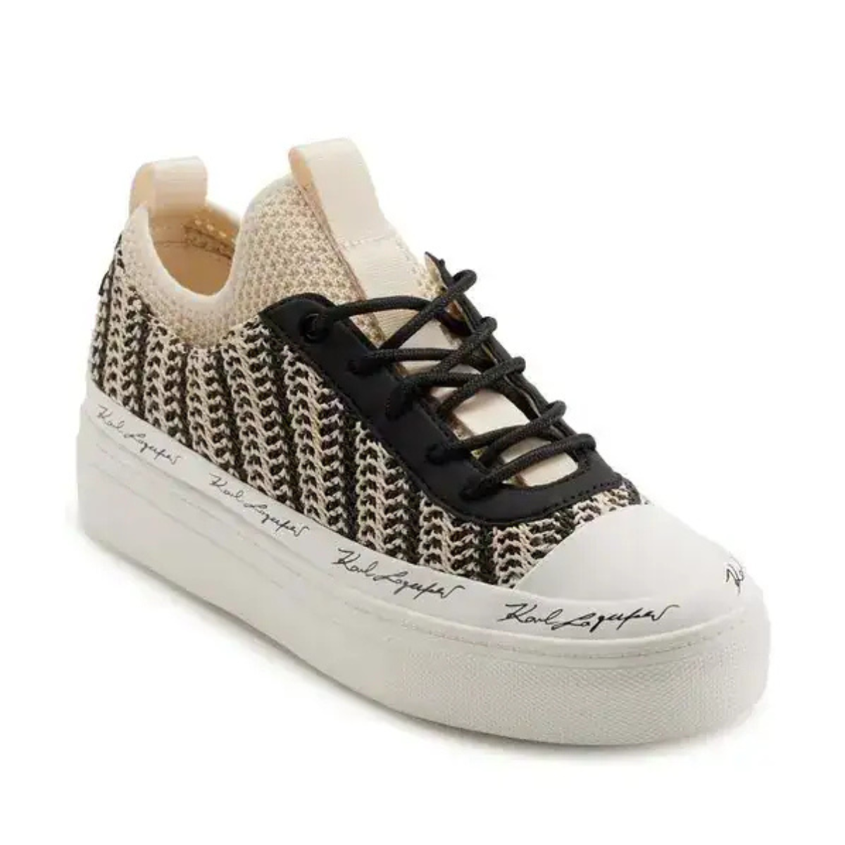 KARL LAGERFELD PARIS CONA LACE UP Sneakers Women - BEGBLK