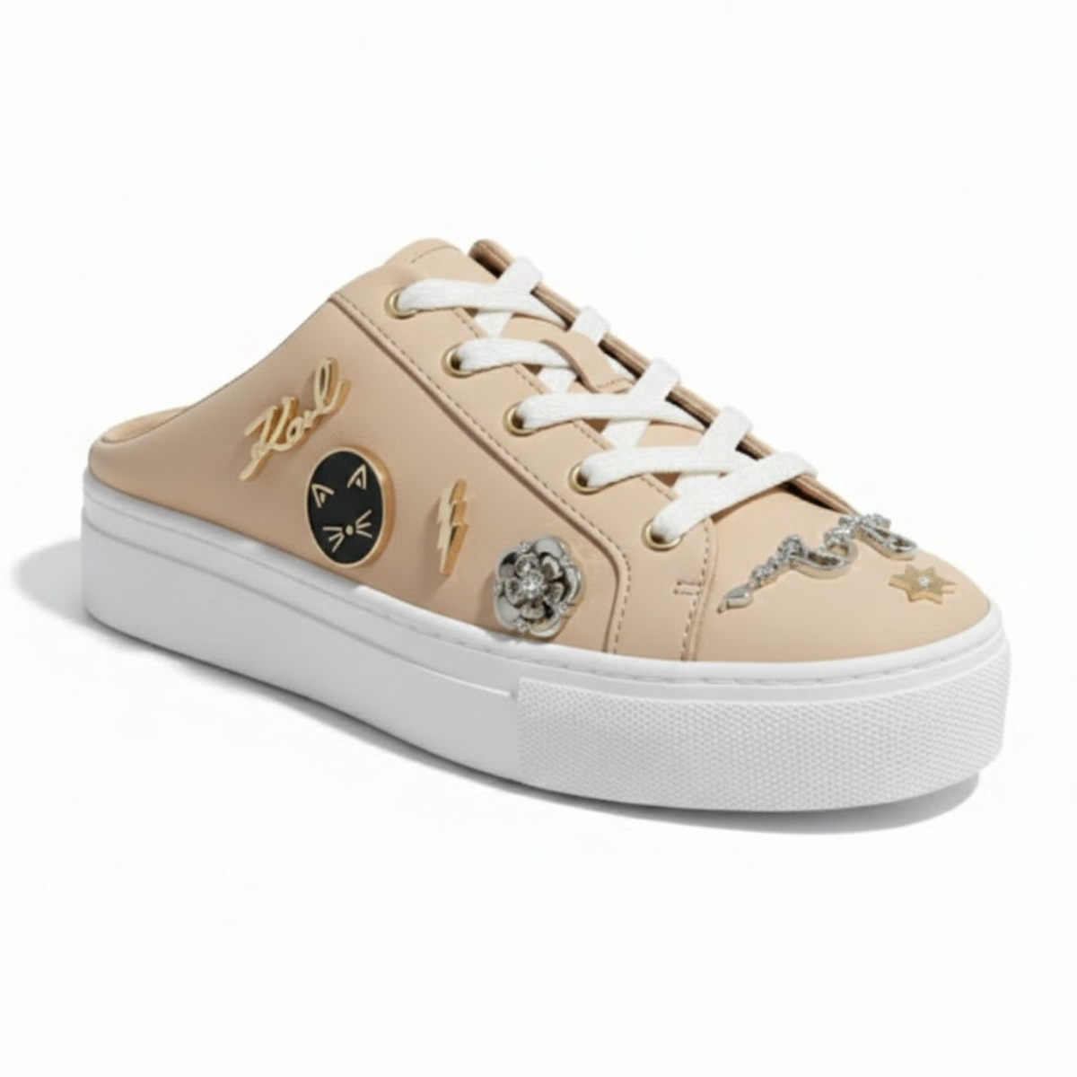 KARL LAGERFELD PARIS Cordelia Mules Sneakers Women - BEG