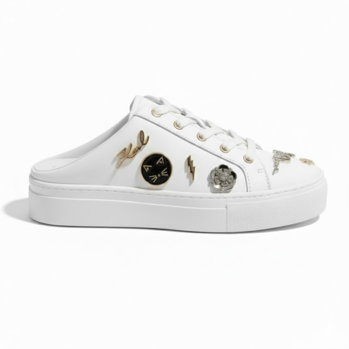 KARL LAGERFELD PARIS Cordelia Mules Sneakers Women - WHT - White / 35