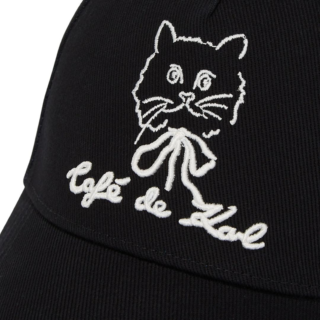 Karl Lagerfeld Paris Cotton Baseball Cap A2W33047-BLK - Black