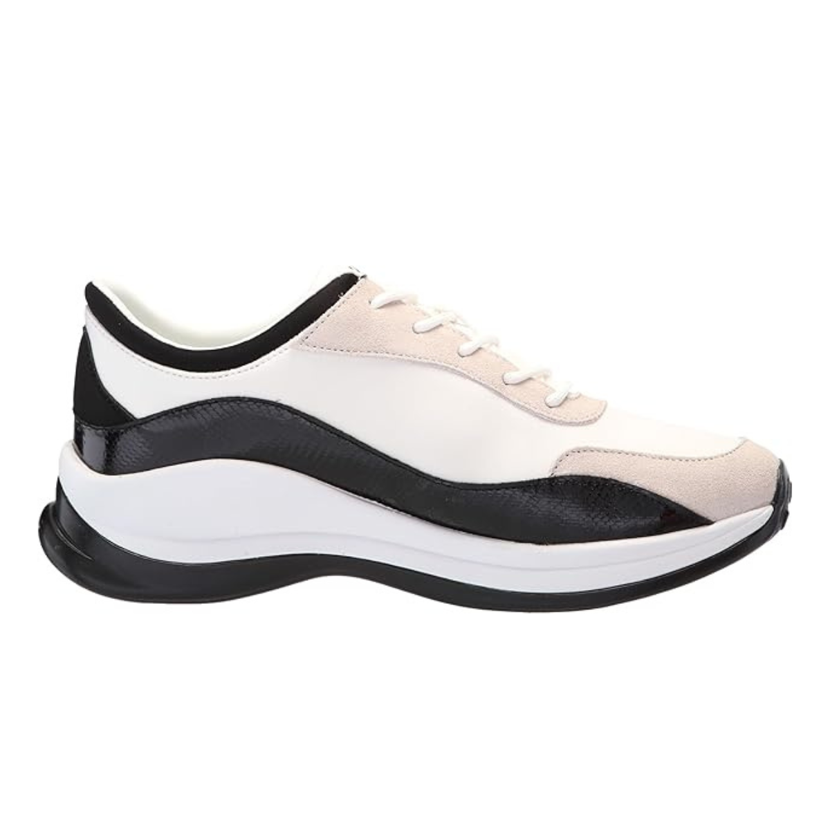 KARL LAGERFELD PARIS Coty Everyday Lace Up Sneakers Women - WHTBEG