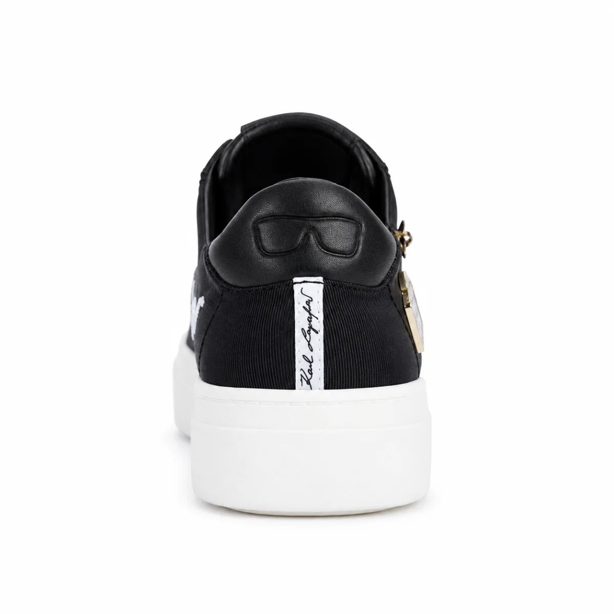 KARL LAGERFELD PARIS Cushioned Insole Everyday Cate Rue Pins - Lace Up Sneaker Women- BLK