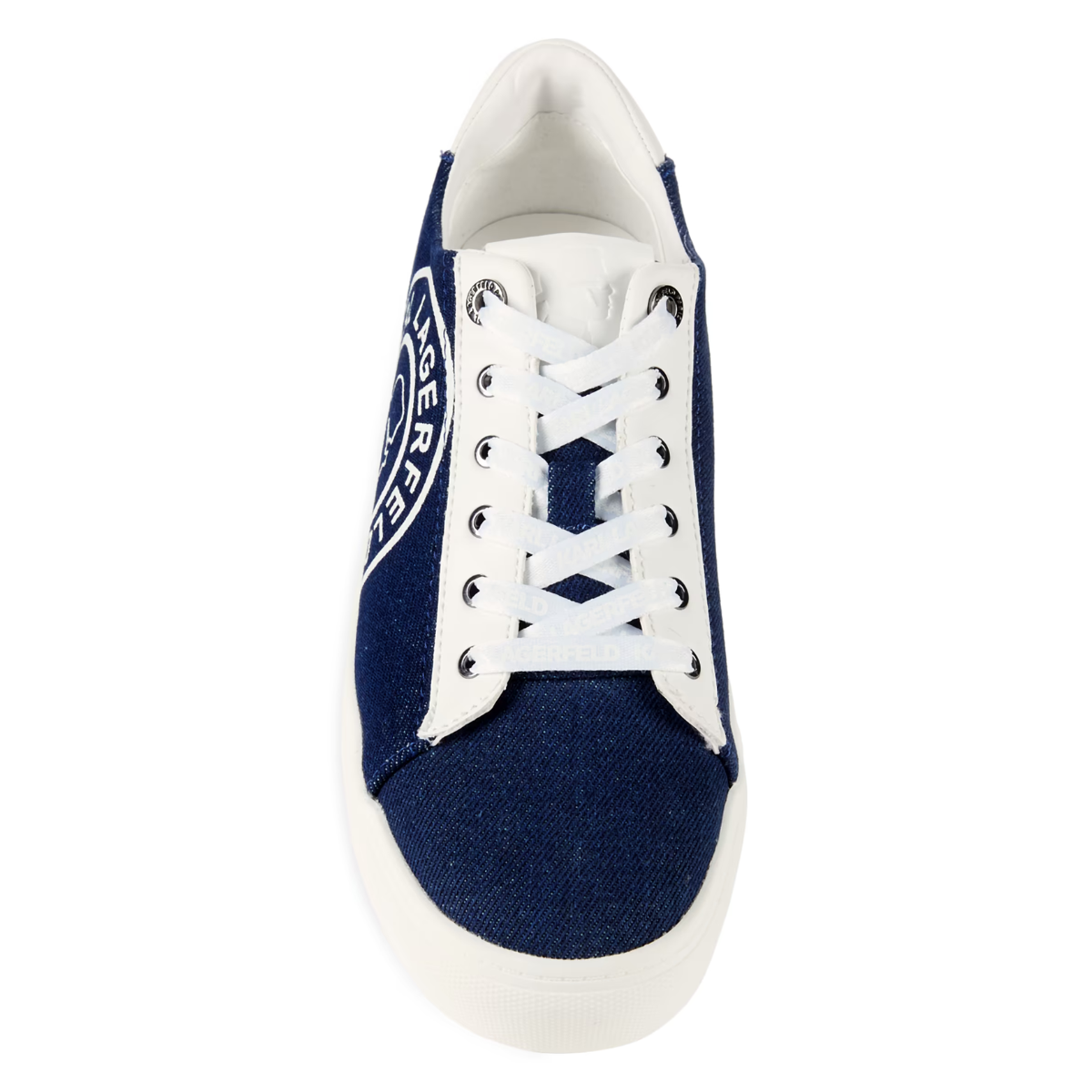 KARL LAGERFELD PARIS Cute Logo Denim Sneakers Women - NVY