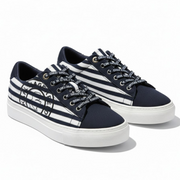 KARL LAGERFELD PARIS Cute Logo Denim Sneakers Women - WHTNVY - White-Navy / 35