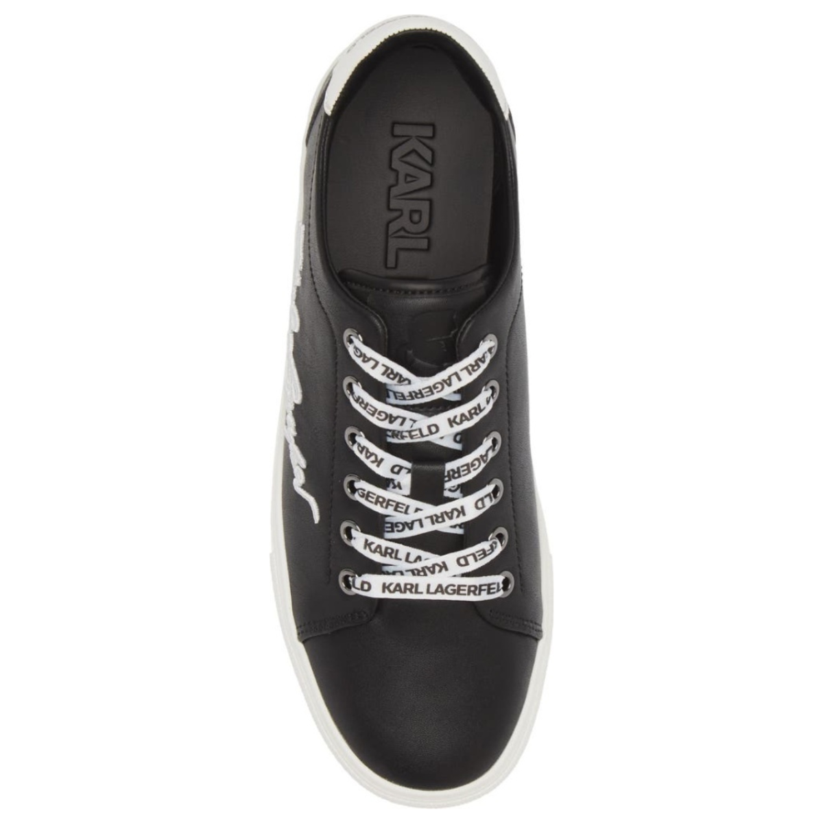KARL LAGERFELD PARIS Cylie Low Top Sneaker Women - BLKWHT