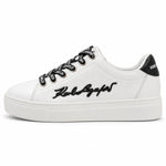 KARL LAGERFELD PARIS Cylie Low Top Sneaker - Women - WHTBLK - White-Black / 35