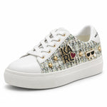 KARL LAGERFELD PARIS Date Pins Lace-Up Sneakers Women - WHT