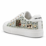 KARL LAGERFELD PARIS Date Pins Lace-Up Sneakers Women - WHT