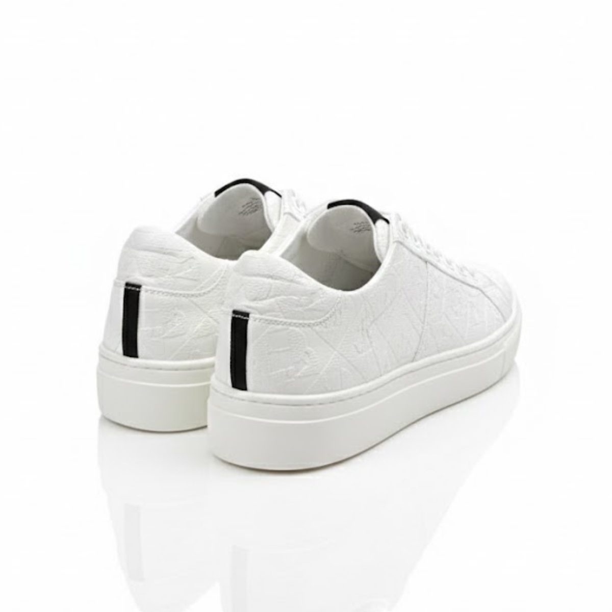 KARL LAGERFELD PARIS DIAMOND EMBOSESED LACE UP Sneakers Women - WHT