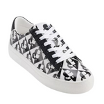 KARL LAGERFELD PARIS DIAMOND EMBOSESED LACE UP Sneakers Women - WHTBLK