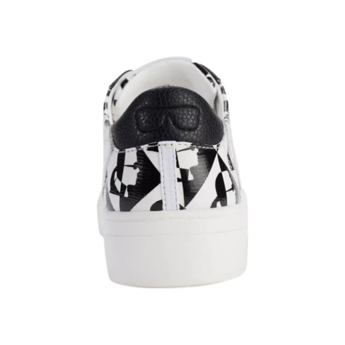 KARL LAGERFELD PARIS DIAMOND EMBOSESED LACE UP Sneakers Women - WHTBLK