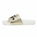 Karl Lagerfeld Paris Embellished Metallic Slide Sandals Women - GLD