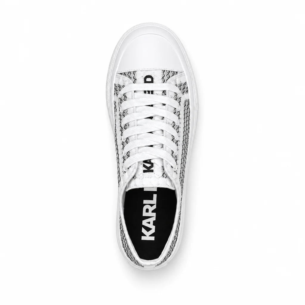 KARL LAGERFELD PARIS Everyday Giddeon - Lace Up Sneakers Women - WHTBLK