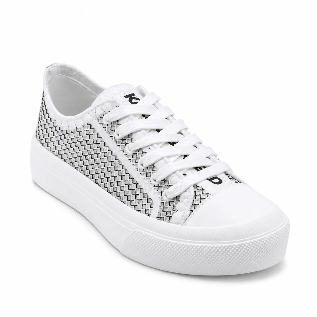 KARL LAGERFELD PARIS Everyday Giddeon - Lace Up Sneakers Women - WHTBLK