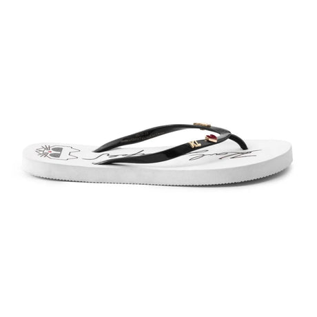 Karl Lagerfeld Paris Flip Flop Black & White Women