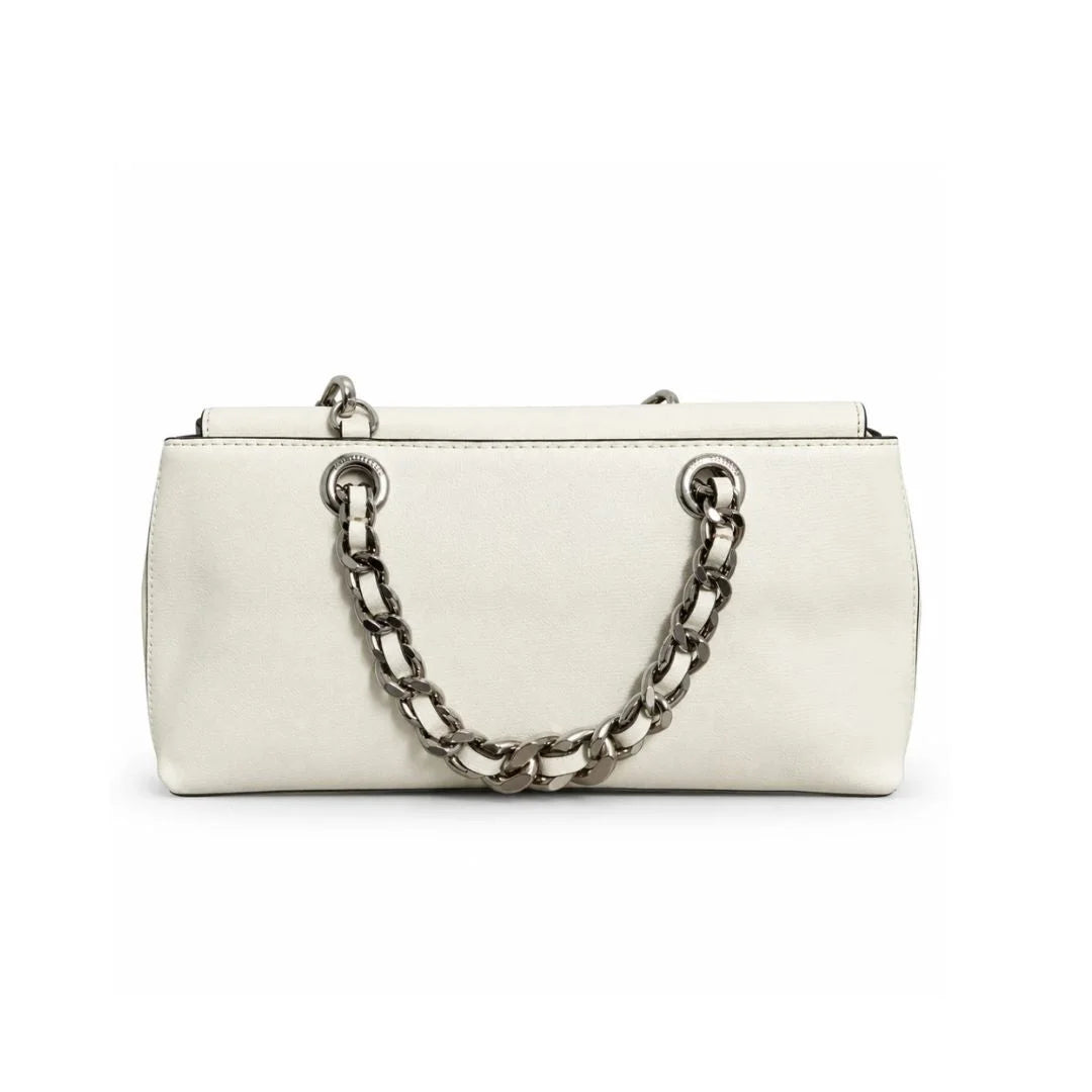 Karl Lagerfeld Paris Floral Chain Shoulder Bag - WHT - White