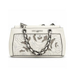 Karl Lagerfeld Paris Floral Chain Shoulder Bag - WHT - White