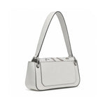Karl Lagerfeld Paris Floral Embroidered Shoulder Bag - WHT - White