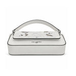 Karl Lagerfeld Paris Floral Embroidered Shoulder Bag - WHT - White