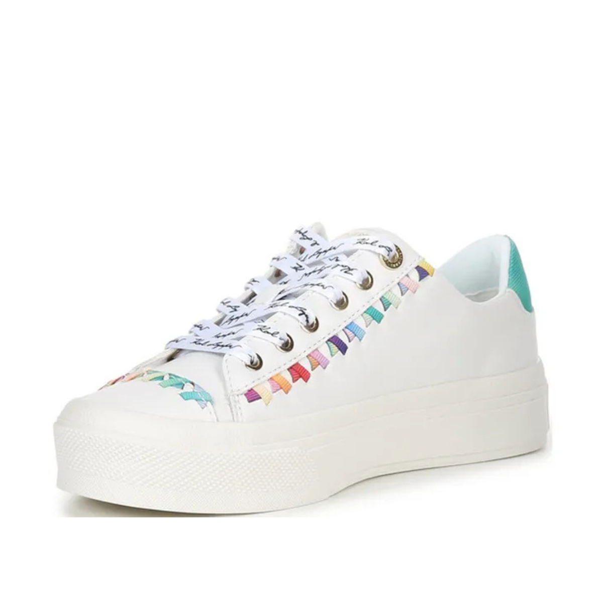 KARL LAGERFELD PARIS Galva Leather Sneakers Women - WHT