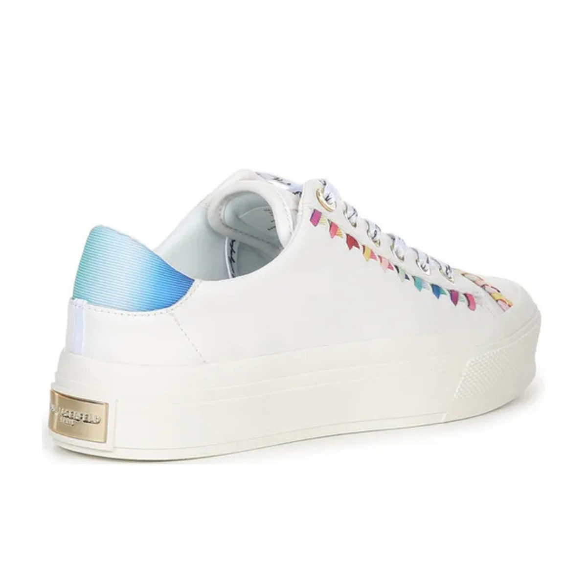 KARL LAGERFELD PARIS Galva Leather Sneakers Women - WHT