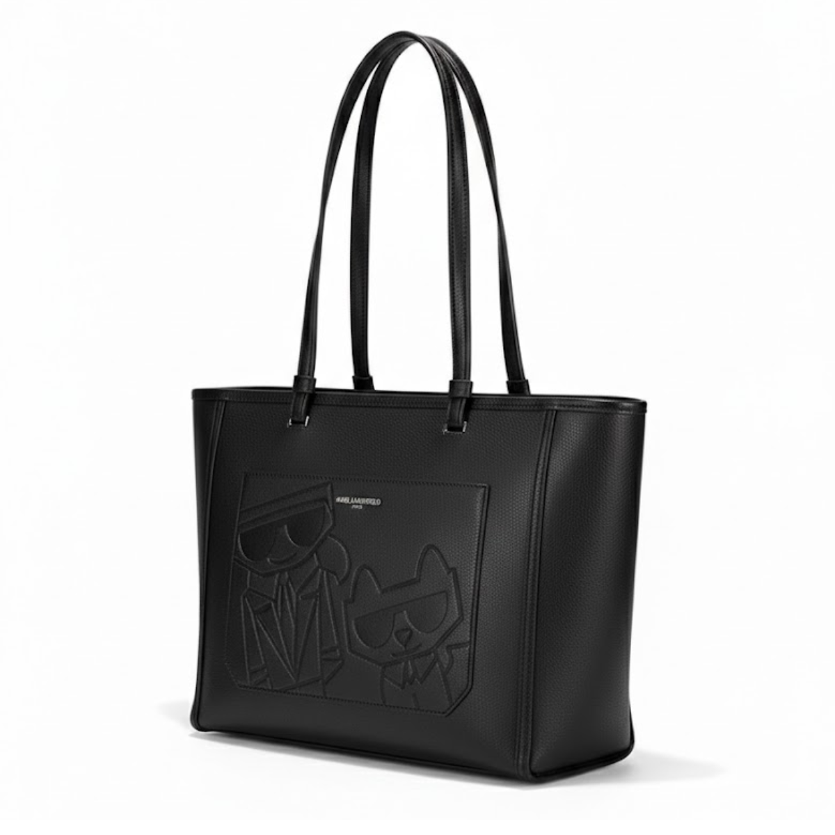 Karl Lagerfeld Paris genuine leather Shoulder Bag Women - BLK - Black