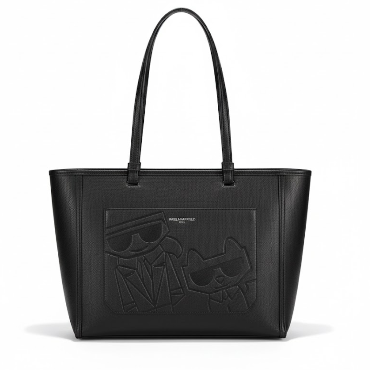 Karl Lagerfeld Paris genuine leather Shoulder Bag Women - BLK - Black