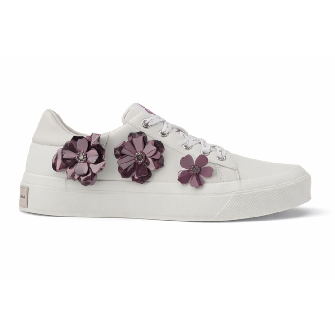 KARL LAGERFELD PARIS Georgia Lace Up Sneakers Women - GRYPRL - Dusty White/ Purple / 35