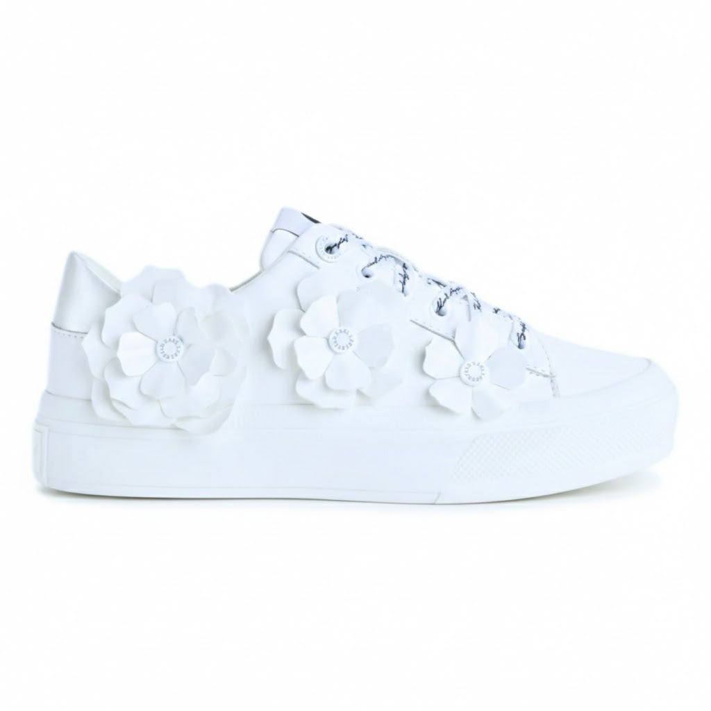 KARL LAGERFELD PARIS Georgia Lace Up Sneakers Women - WHT - White / 35
