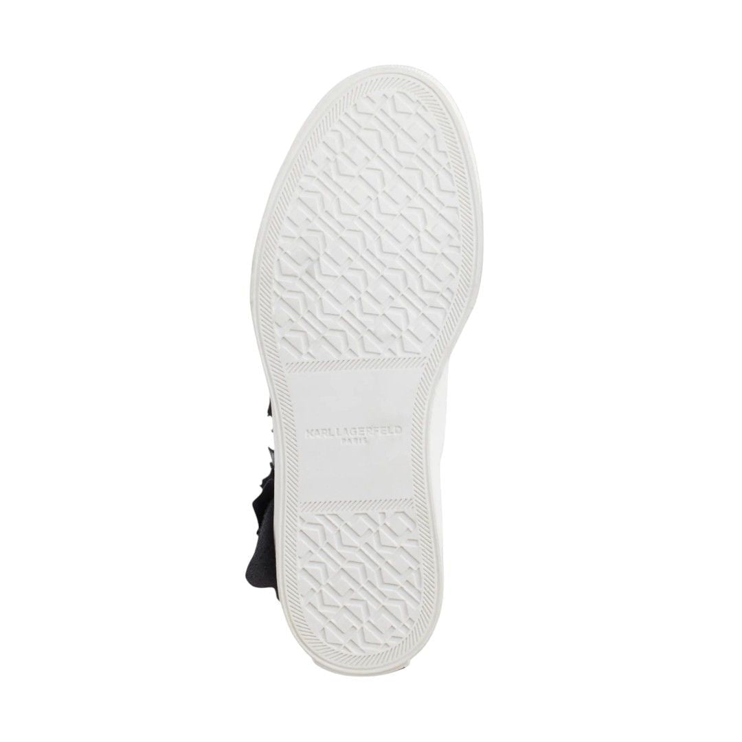 KARL LAGERFELD PARIS Georgia Lace Up Sneakers Women - WHTBLK